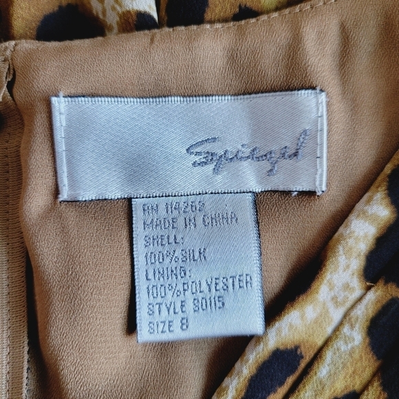 Spiegel Leopard Print Silk Dress - Picture 8 of 11